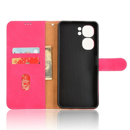 For Oukitel C58 Leather Case Skin Feel Anti Drop Wallet Flip Phone Cover