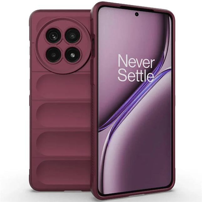 Phone Case For OnePlus 13R 5G  /  Ace 5 5G  /  Ace 5 Pro 5G Anti-Drop Soft TPU Rugged Back Cover - Wine Red