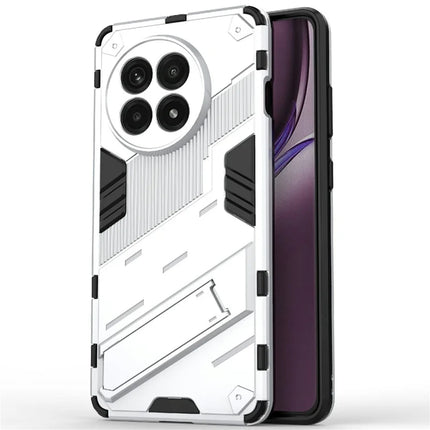 Phone Case For OnePlus 13R 5G  /  Ace 5 5G  /  Ace 5 Pro 5G PC + TPU Shockproof Cover with Kickstand - White
