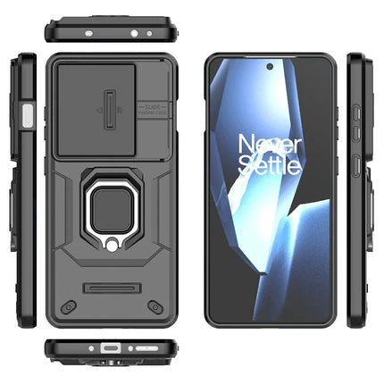 For OnePlus Ace 5 Pro 5G / Ace 5 5G / 13R 5G Case PC+TPU Kickstand Phone Protector with Lens Cover