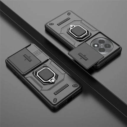 For OnePlus Ace 5 Pro 5G / Ace 5 5G / 13R 5G Case PC+TPU Kickstand Phone Protector with Lens Cover