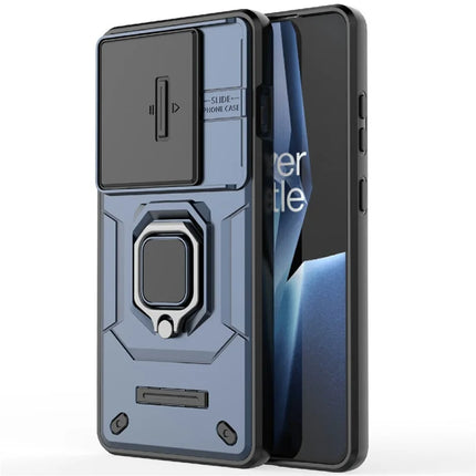 For OnePlus Ace 5 Pro 5G / Ace 5 5G / 13R 5G Case PC+TPU Kickstand Phone Protector with Lens Cover