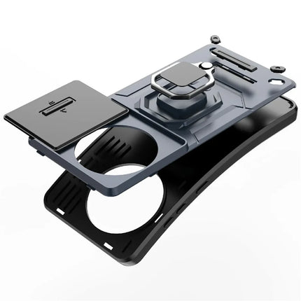 For OnePlus Ace 5 Pro 5G / Ace 5 5G / 13R 5G Case PC+TPU Kickstand Phone Protector with Lens Cover