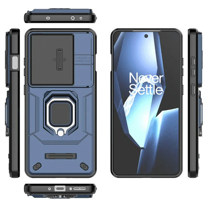 For OnePlus Ace 5 Pro 5G / Ace 5 5G / 13R 5G Case PC+TPU Kickstand Phone Protector with Lens Cover