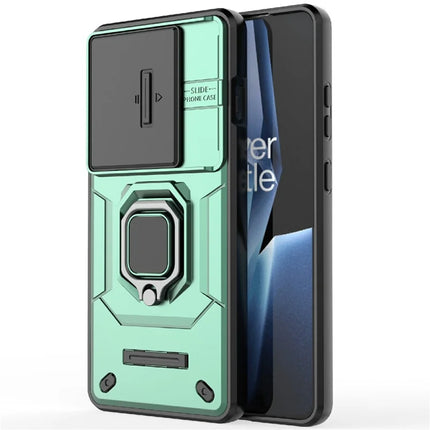 For OnePlus Ace 5 Pro 5G / Ace 5 5G / 13R 5G Case PC+TPU Kickstand Phone Protector with Lens Cover