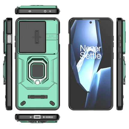 For OnePlus Ace 5 Pro 5G / Ace 5 5G / 13R 5G Case PC+TPU Kickstand Phone Protector with Lens Cover
