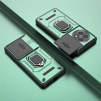 For OnePlus Ace 5 Pro 5G / Ace 5 5G / 13R 5G Case PC+TPU Kickstand Phone Protector with Lens Cover