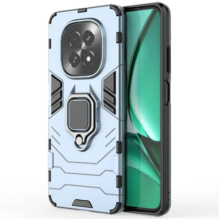 For Realme V60 5G Case PC + TPU Protective Phone Cover with Ring Kickstand - Blue