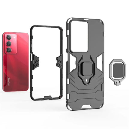 For Realme V60 Pro Case PC + TPU Protective Phone Cover with Ring Kickstand