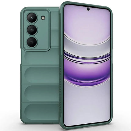 For Realme V60 Pro / 14x 5G Case Anti-Drop Soft TPU Rugged Phone Back Cover - Green