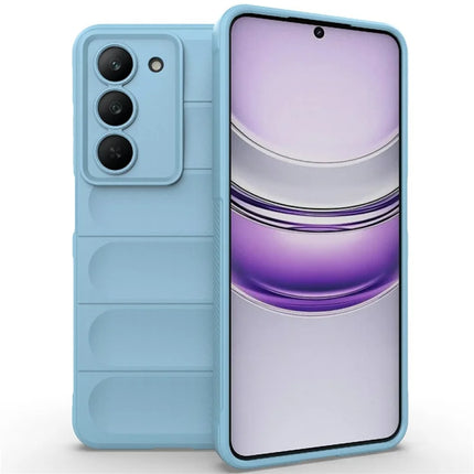 For Realme V60 Pro / 14x 5G Case Anti-Drop Soft TPU Rugged Phone Back Cover - Baby Blue