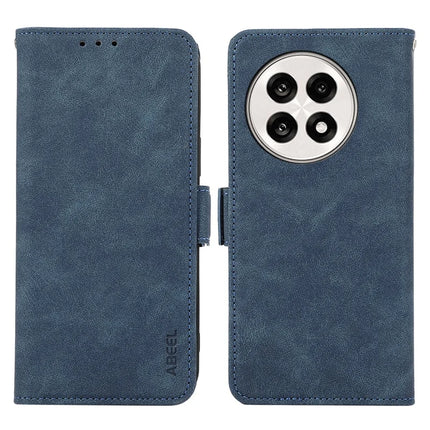 ABEEL Phone Cover for OnePlus 13R 5G  /  Ace 5 5G  /  5 Pro 5G Case PU Leather Folio Stand View RFID Blocking - Blue