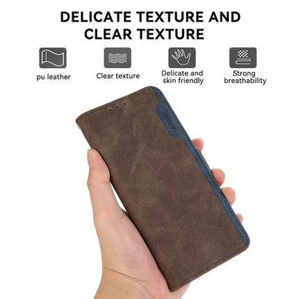 ABEEL Leather Case For OnePlus 13R 5G  /  Ace 5 5G  /  Ace 5 Pro 5G Color Splicing Flip Phone Cover RFID Blocking