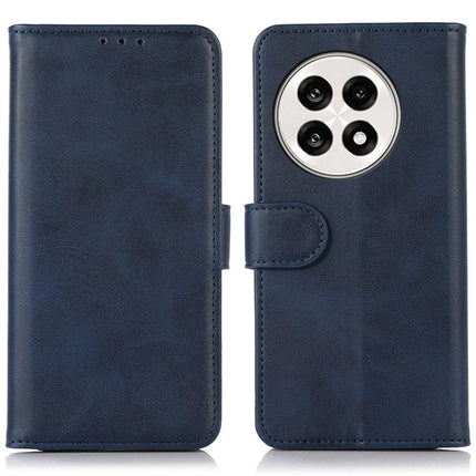 Phone Case For OnePlus 13R 5G / Ace 5 5G / Ace 5 Pro 5G Cowhide Texture Leather Wallet Phone Cover with Stand - Blue