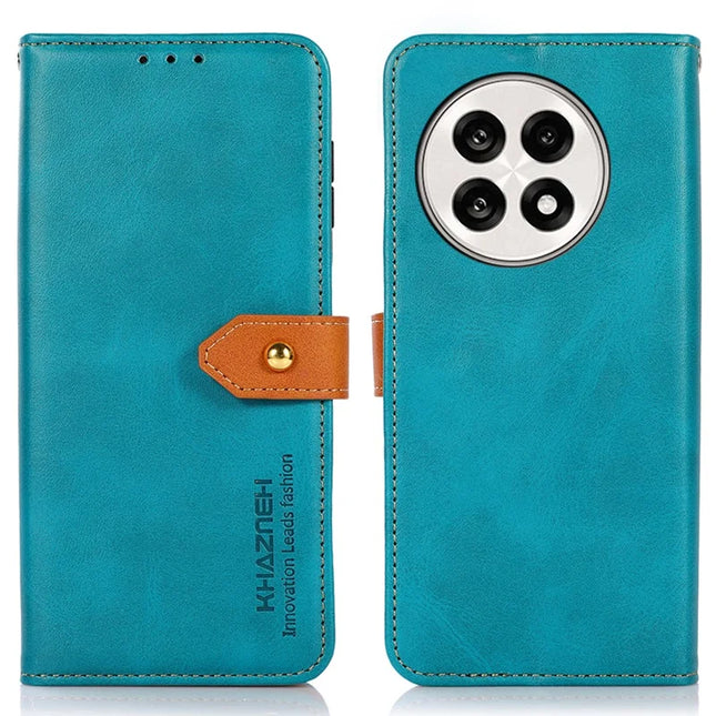 KHAZNEH Wallet Phone Case For OnePlus 13R 5G / Ace 5 5G / Ace 5 Pro 5G Stand Leather Flip Cover - Blue