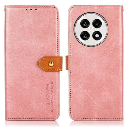 KHAZNEH Wallet Phone Case For OnePlus 13R 5G / Ace 5 5G / Ace 5 Pro 5G Stand Leather Flip Cover - Rose Gold