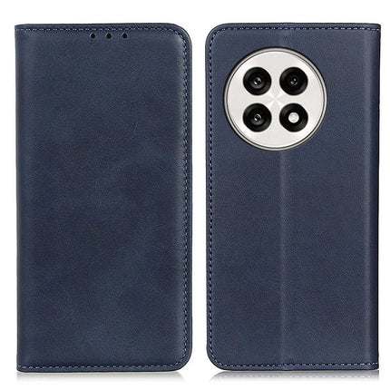 Split Leather Case For OnePlus 13R 5G / Ace 5 5G / Ace 5 Pro 5G Flip Wallet Phone Cover - Blue
