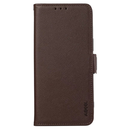 ABEEL Phone Case For OnePlus 13R 5G / Ace 5 5G / Ace 5 Pro 5G Litchi Texture Leather RFID Blocking Cover