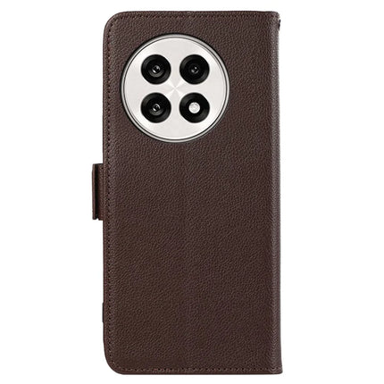ABEEL Phone Case For OnePlus 13R 5G / Ace 5 5G / Ace 5 Pro 5G Litchi Texture Leather RFID Blocking Cover
