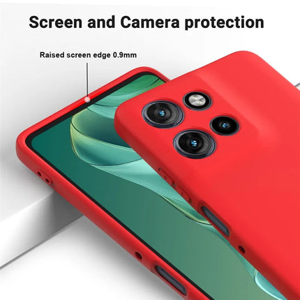 For Motorola Moto G Power (2025) Case Liquid Silicone Phone Back Cover with Hand Strap