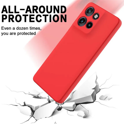 For Motorola Moto G Power (2025) Case Liquid Silicone Phone Back Cover with Hand Strap