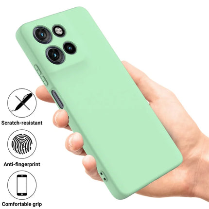 For Motorola Moto G Power (2025) Case Liquid Silicone Phone Back Cover with Hand Strap