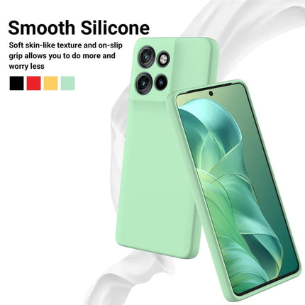 For Motorola Moto G Power (2025) Case Liquid Silicone Phone Back Cover with Hand Strap