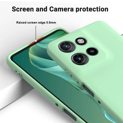For Motorola Moto G Power (2025) Case Liquid Silicone Phone Back Cover with Hand Strap