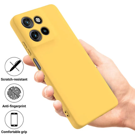 For Motorola Moto G Power (2025) Case Liquid Silicone Phone Back Cover with Hand Strap