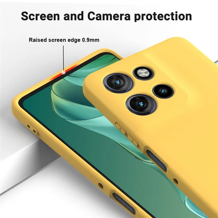 For Motorola Moto G Power (2025) Case Liquid Silicone Phone Back Cover with Hand Strap