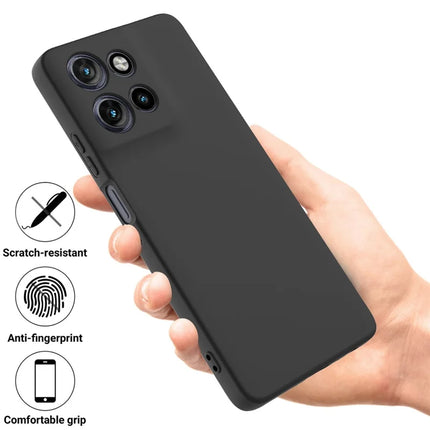 For Motorola Moto G Power (2025) Case Liquid Silicone Phone Back Cover with Hand Strap