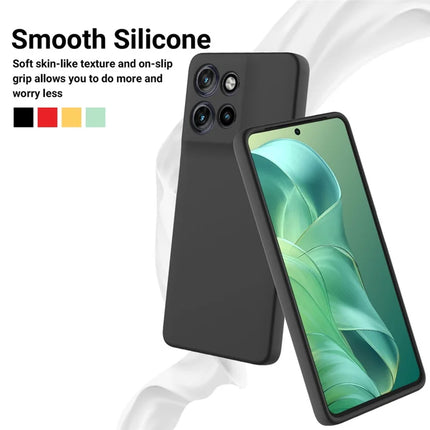 For Motorola Moto G Power (2025) Case Liquid Silicone Phone Back Cover with Hand Strap