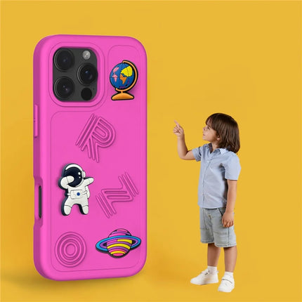 For iPhone 16 Pro Case Funny Pattern EVA Protective Phone Cover