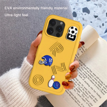 For iPhone 16 Pro Max Case Funny Pattern EVA Protective Phone Cover
