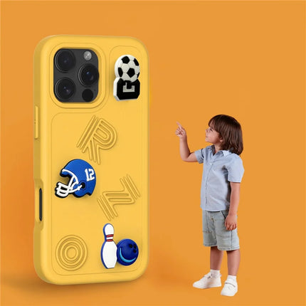 For iPhone 16 Pro Max Case Funny Pattern EVA Protective Phone Cover