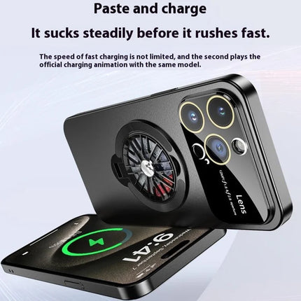 For iPhone 15 Pro Max Case Compatible with MagSafe Hard PC Kickstand Phone Cover