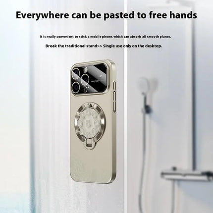 For iPhone 15 Pro Max Case Compatible with MagSafe Suction Cup Kickstand PC Phone Cover