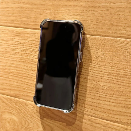 For iPhone 16 Plus Magnetic Case Suction Cup Kickstand PC Phone Cover with Four Corner Airbag