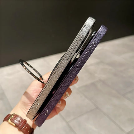For iPhone 16 Pro Max Case Compatible with MagSafe Gyroscope Kickstand Heat Dissipation PC Back Cover