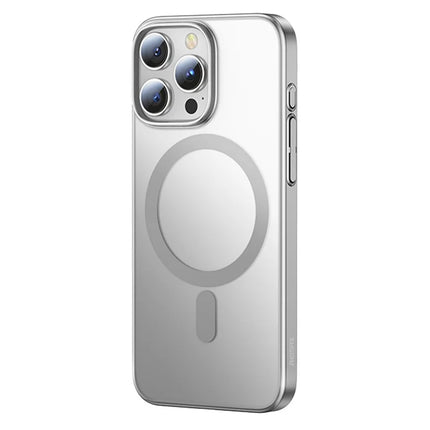 REMAX RM-1625 For iPhone 16 Pro Case Compatible with MagSafe Skin Touch Electroplated Slim Phone Cover - White