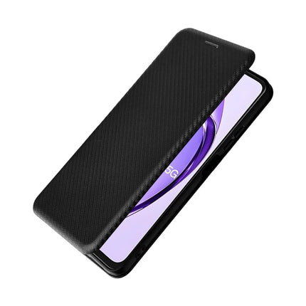 For Oppo A3 Pro (Global) 5G Case Carbon Fiber Texture Drop-Proof PU Leather Phone Cover