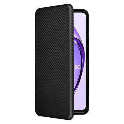 For Oppo A3 Pro (Global) 5G Case Carbon Fiber Texture Drop-Proof PU Leather Phone Cover