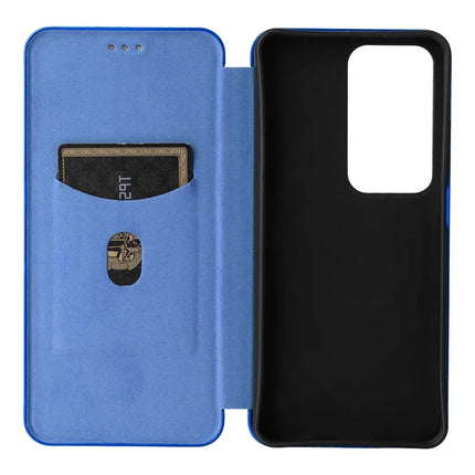 For Oppo A3 Pro (Global) 5G Case Carbon Fiber Texture Drop-Proof PU Leather Phone Cover