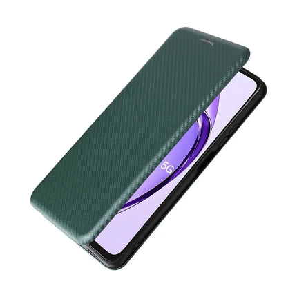 For Oppo A3 Pro (Global) 5G Case Carbon Fiber Texture Drop-Proof PU Leather Phone Cover