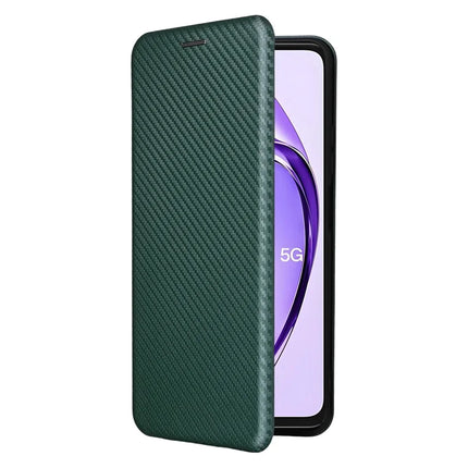 For Oppo A3 Pro (Global) 5G Case Carbon Fiber Texture Drop-Proof PU Leather Phone Cover