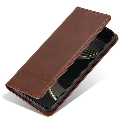 AZNS For Oppo Reno13 5G (Global) Case Cowhide Texture PU Leather Wallet Phone Cover