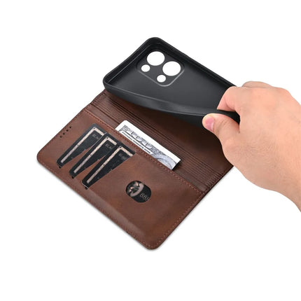 AZNS For Oppo Reno13 5G (Global) Case Cowhide Texture PU Leather Wallet Phone Cover