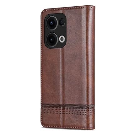 AZNS For Oppo Reno13 5G (Global) Case Cowhide Texture PU Leather Wallet Phone Cover