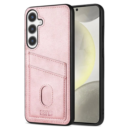 AZNS K1 Series For Samsung Galaxy A16 5G  /  4G Case Calf Texture Anti-Drop PU + TPU Phone Cover - Rose Gold