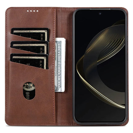 AZNS For Oppo Reno13 Pro 5G Case Cowhide Texture PU Leather Wallet Phone Cover